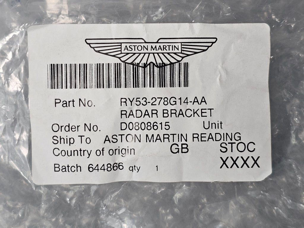 ASTON MARTIN DB11 RADAR BRACKET RY53-278G14-AA