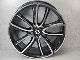 BENTLEY CONTINENTAL GT&GTC 2018 ONWARDS ALUMINIUM RIM FRONT BLACK POLISHED 3SA601025AK