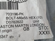 Load image into Gallery viewer, ASTON MARTIN HEX BOLT M6 X 55 (PACK OF 10) 703196-PK