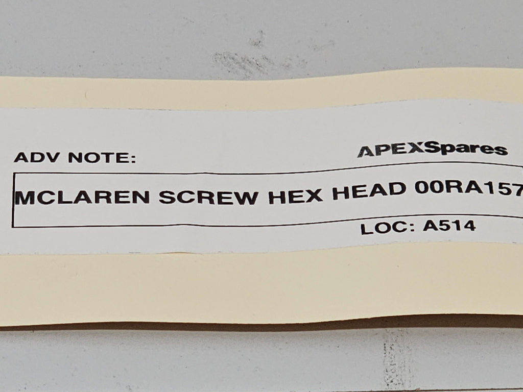 MCLAREN SCREW HEX HEAD FLANGE M1 00RA157