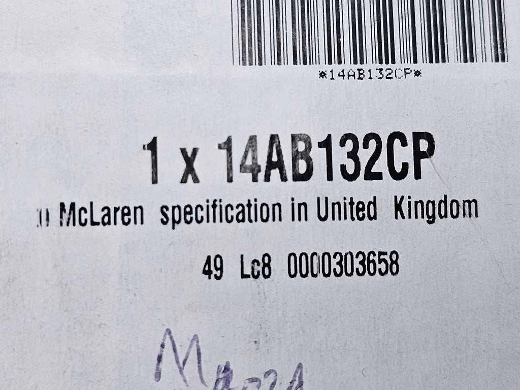MCLAREN 720S REAR BUMPER UPPER MIDDLE GRILL TRIM, EXHAUST VENT 14AB132CP