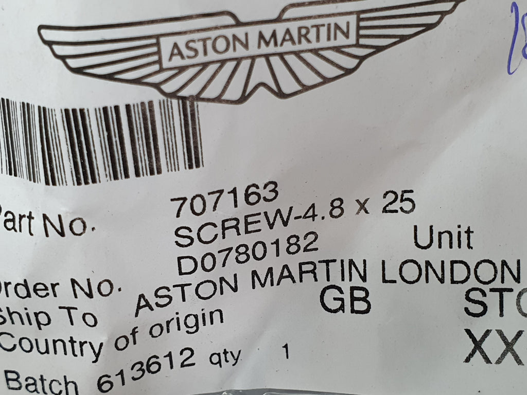 ASTON MARTIN SCREW-4.8 X 25 707163