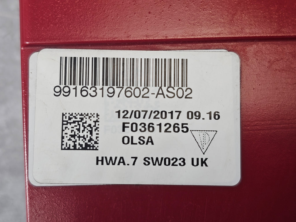 PORSCHE 991.2 REAR RIGHT LIGHT 99163197602