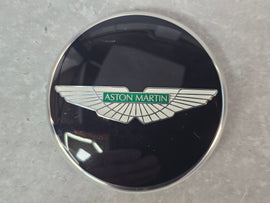 ASTON MARTIN WHEEL CENTRE CAP GLOSS BLACK/ GREEN INLAY HY53-1A096-B