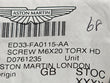 Load image into Gallery viewer, ASTON MARTIN SCREW M6X20 TORX HEAD ED33-FA0115-AA