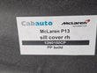 Load image into Gallery viewer, MCLAREN 540C RIGHT ROCKER SILL STEP TRIM  COVER JET BLACK NAPPA LEATHER 13N0150CP