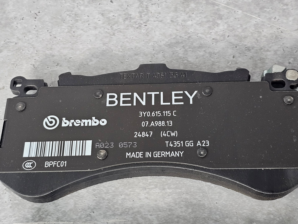 BENTLEY MULSANNE 1 SET OF BRAKE  PADS FOR DISK BRAKE 3Y0698151F