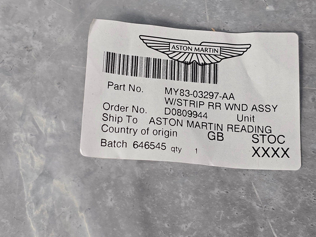 ASTON MARTIN DBX REAR WINDSCREEN SEAL KIT MY83-03297-AA