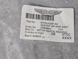 ASTON MARTIN DBX REAR WINDSCREEN SEAL KIT MY83-03297-AA