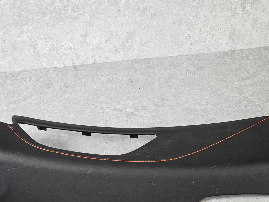 MCLAREN ASSY RR QTR TRIM LH BLACK ALCANTARA MCL ORANGE STITCHING 14NB257CP