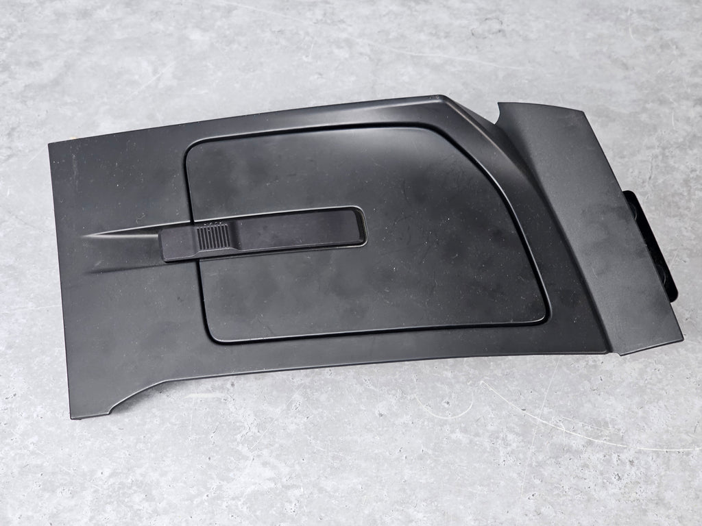 PORSCHE 992 GT3 BRACKET RIGHT SERVICE FLAP WITH CONTROL MOTOR MATT BLACK 9GT825132B