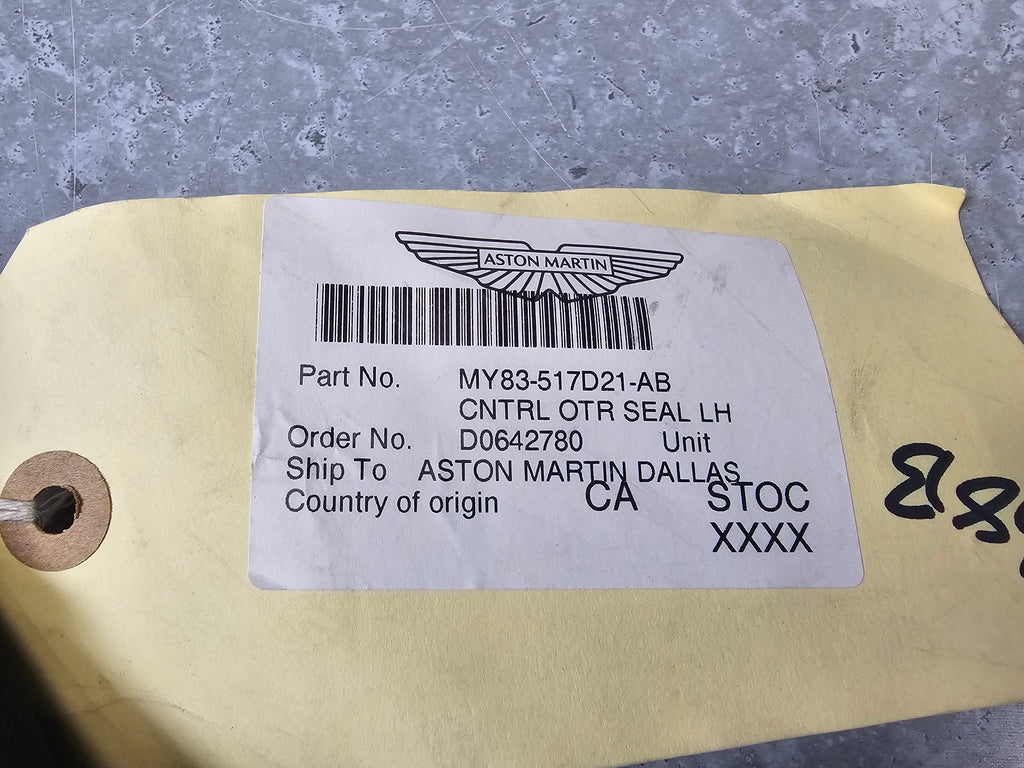 ASTON MARTIN CONTROL OUTER SEAL LH MY83-517D121-AB