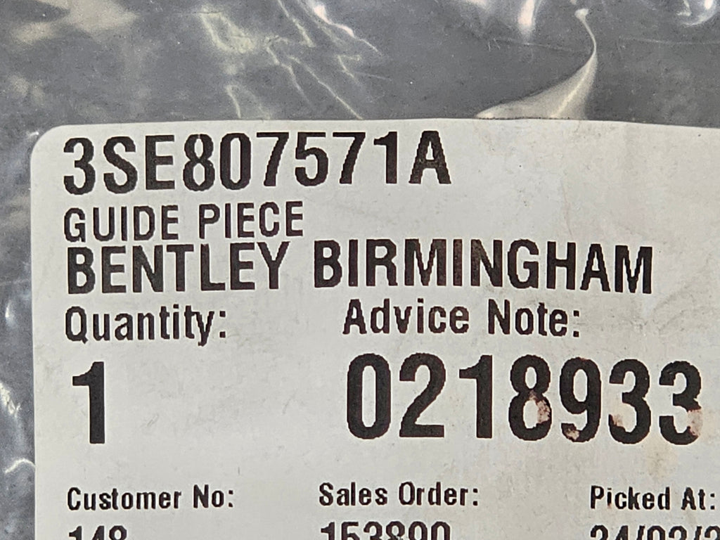 BENTLEY CONTINENTAL (2019+) GUIDE PIECE 3SE807571A