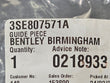 Load image into Gallery viewer, BENTLEY CONTINENTAL (2019+) GUIDE PIECE 3SE807571A