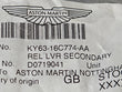 Load image into Gallery viewer, ASTON MARTIN VANTAGE BONNET SECONDARY RELEASE LEVER KY63-16C774-AA