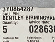 Load image into Gallery viewer, BENTLEY BALL PIN 3Y0864287