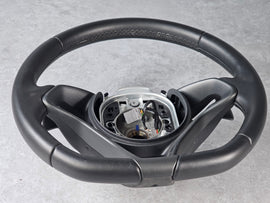 MCLAREN 570 PADDLE SHIFT STEERING WHEEL SMOOTH BLACK LEATHER 13N1128CP-13055SW