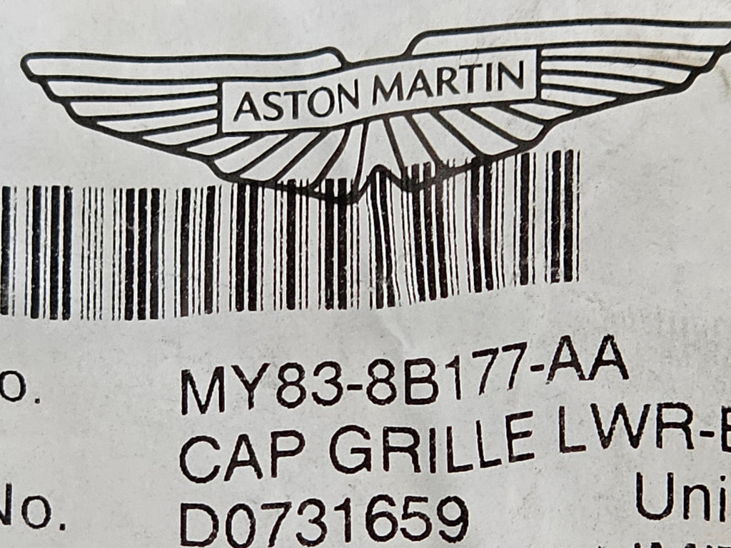 ASTON MARTIN DBX LOWER RADIATOR GRILLE B CAP MY83-8B177-AA
