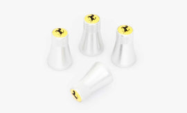 FERRARI YELLOW CONE SHAPED TYRE VALVE CAPS KIT  70002013