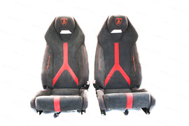 LAMBORGHINI HURACAN PERFORMANTE COMFORT SEATS BLACK/ RED 4T0882011B/ 4T0882012B
