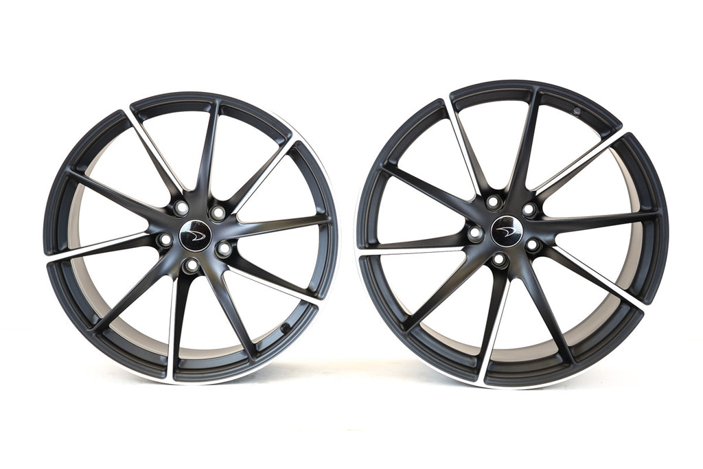 MCLAREN 720S MSO TURBINE ALLOY WHEELS - BLACK/ MACHINE FINISH 14A3345P