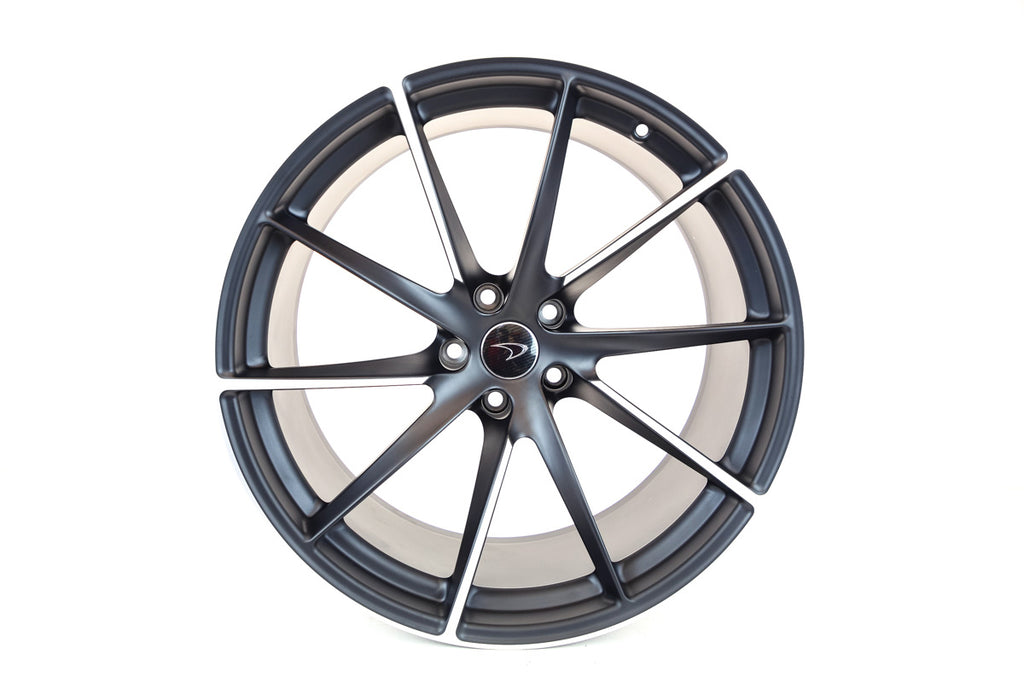 MCLAREN 720S MSO TURBINE ALLOY WHEELS - BLACK/ MACHINE FINISH 14A3345P