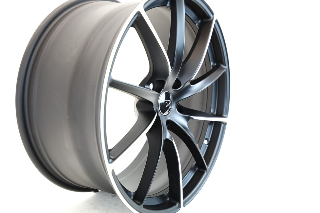 MCLAREN 720S MSO TURBINE ALLOY WHEELS - BLACK/ MACHINE FINISH 14A3345P