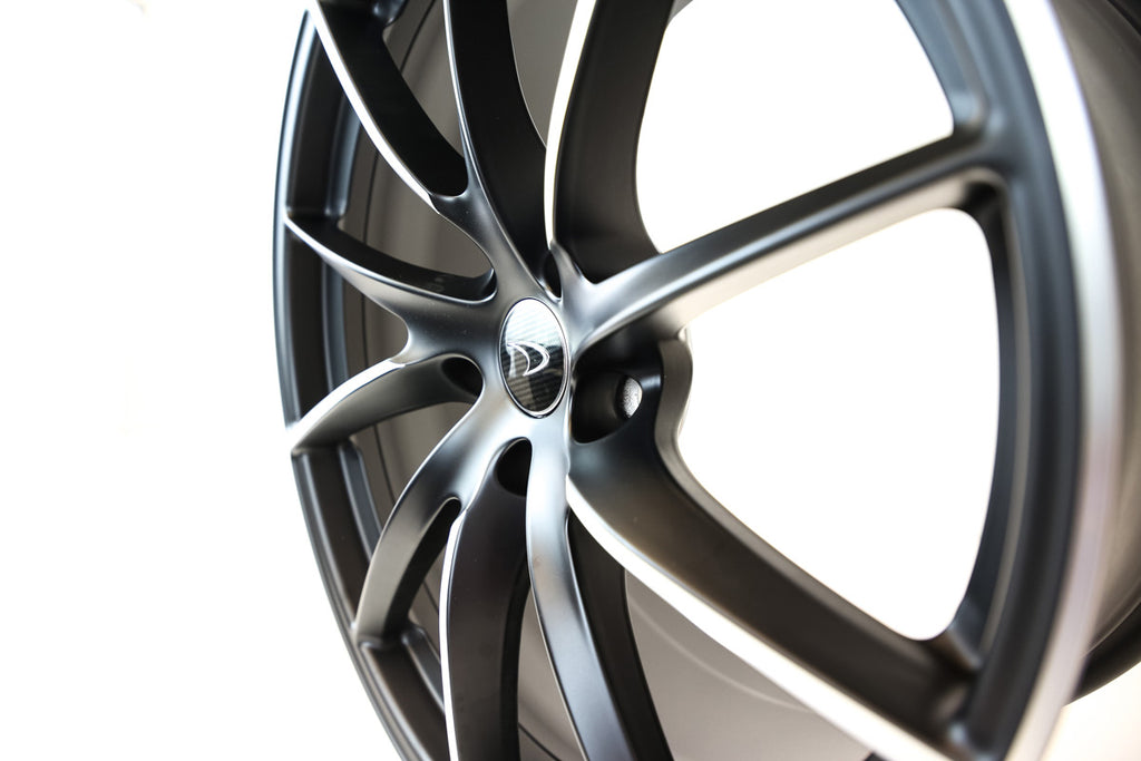 MCLAREN 720S MSO TURBINE ALLOY WHEELS - BLACK/ MACHINE FINISH 14A3345P