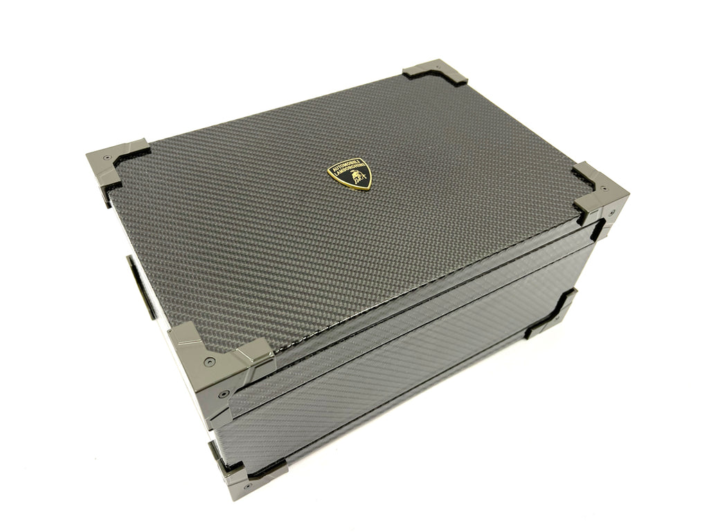 GENUINE LAMBORGHIN SVJ EDITION CARBON WATCH BOX/ CASE INC AFTERCARE PACK