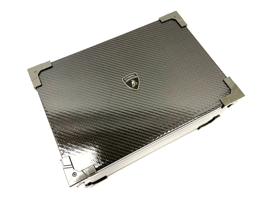 GENUINE LAMBORGHIN SVJ EDITION CARBON WATCH BOX/ CASE INC AFTERCARE PACK
