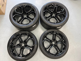 NEW LAMBORGHINI AVENTADOR ALLOY WHEEL SET W/ NEW PIRELLI P-ZERO TYRES 8MM