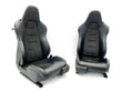 Load image into Gallery viewer, GENUINE MCLAREN 675LT/ 650S ELECTRIC COMFORT SEATS IN BLACK ALCANTARA &amp; LEATHER