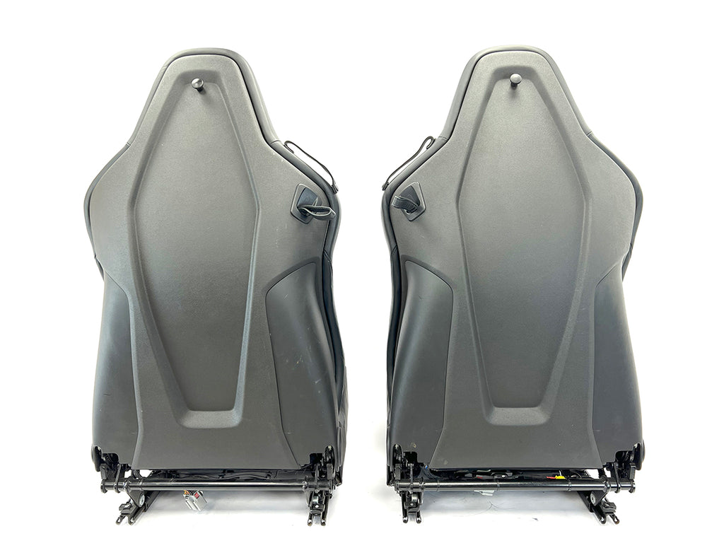 GENUINE MCLAREN 675LT/ 650S ELECTRIC COMFORT SEATS IN BLACK ALCANTARA & LEATHER