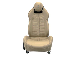 GENUINE FERRARI CALIFORNIA T FRONT RIGHT SEAT IN BEIGE WITH BLUE STITCHING