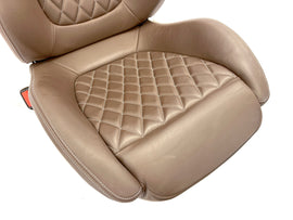 GENUINE FERRARI CALIFORNIA FRONT LEFT SEAT IN BROWN WITH DIAMOND PATTERN