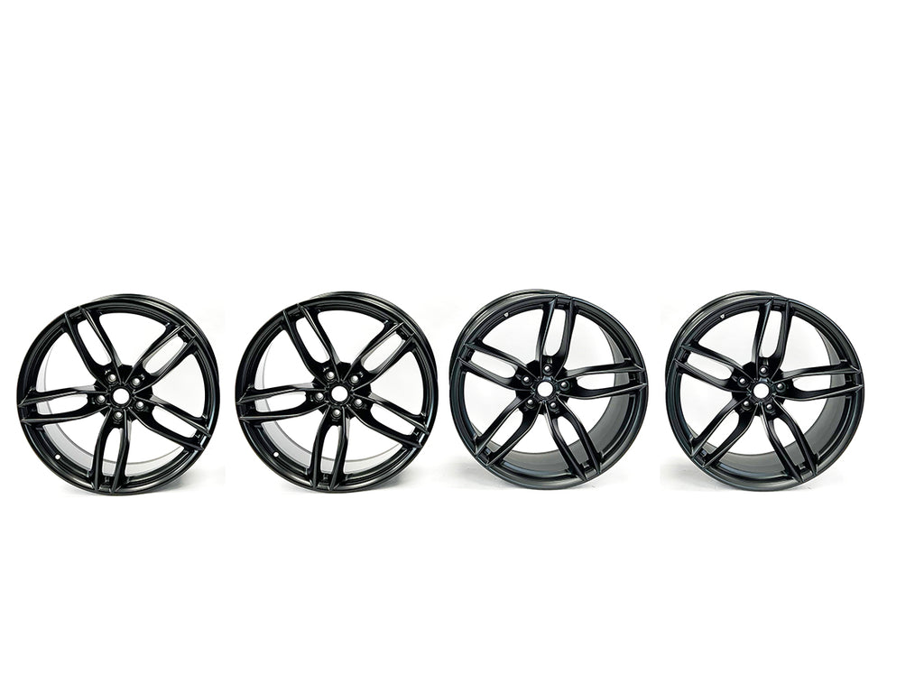 GENUINE FERRARI 488 GTB 20" 5-TWIN SPOKE FORGED ALLOY WHEELS IN BLACK