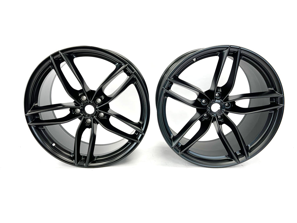 GENUINE FERRARI 488 GTB 20" 5-TWIN SPOKE FORGED ALLOY WHEELS IN BLACK