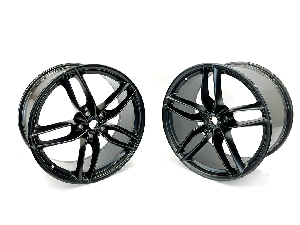 GENUINE FERRARI 488 GTB 20" 5-TWIN SPOKE FORGED ALLOY WHEELS IN BLACK