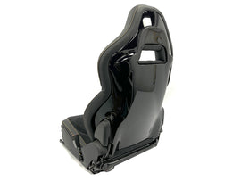 GENUINE MCLAREN 600LT MANUAL COMFORT RIGHT SEAT IN BLACK ALCANTARA W/ ORANGE