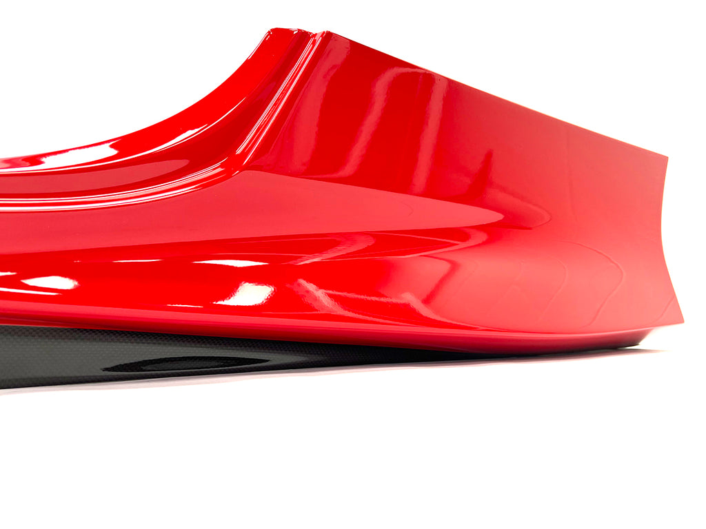 FERRARI F8 AERO CARBON SIDE SKIRTS SET - ROSSO CORSA 985881796 985881797