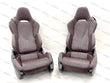 Load image into Gallery viewer, MCLAREN 720S MSO LUXURY CARBON BACKS COMFORT SEATS IN BURGUNDY LEATHER