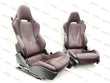 Load image into Gallery viewer, MCLAREN 720S MSO LUXURY CARBON BACKS COMFORT SEATS IN BURGUNDY LEATHER