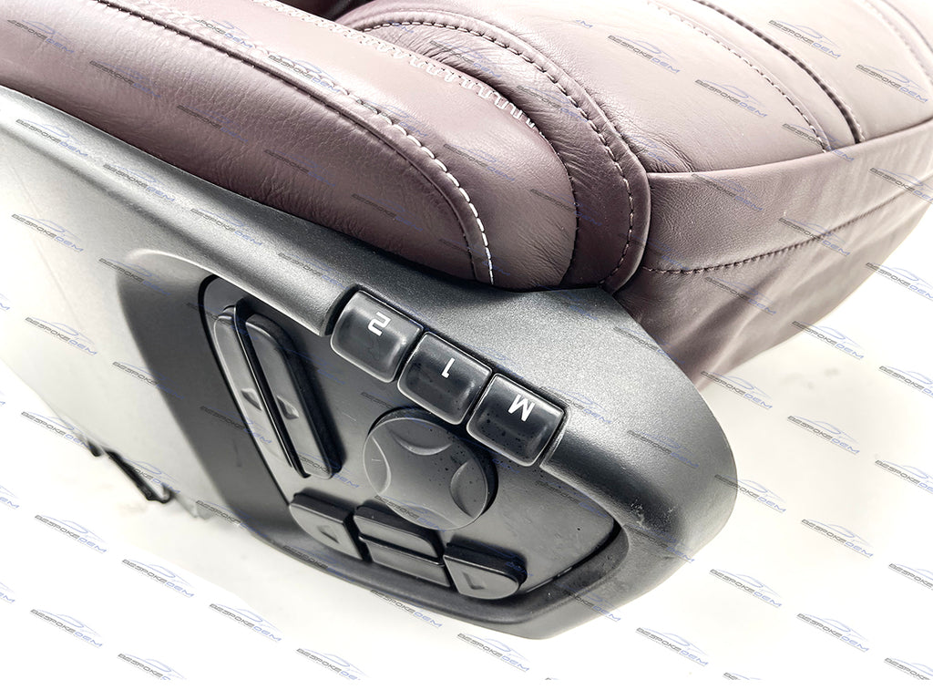 MCLAREN 720S MSO LUXURY CARBON BACKS COMFORT SEATS IN BURGUNDY LEATHER