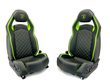 Load image into Gallery viewer, LAMBORGHINI AVENTADOR S AD-PERSONAN BLACK/ VERDE FEAUNS &quot;GREEN&quot; ACCENTS COMFORT SEATS