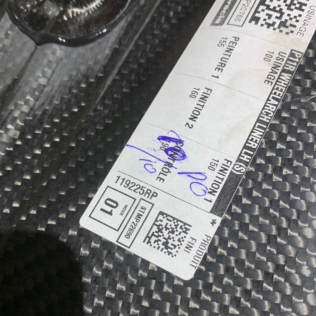 LEFT SIDE MCLAREN 650S/675LT WHEEL ARCH SINGLE 119225RP