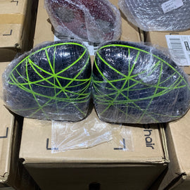 L X R BLACK/ GREEN LINES MIRROR COVERS