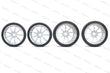 Load image into Gallery viewer, MCLAREN SENNA ALLOY SILVER WHEELS SET WITH PIRELLI TROFEO TYRES