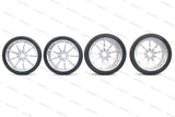 MCLAREN SENNA ALLOY SILVER WHEELS SET WITH PIRELLI TROFEO TYRES
