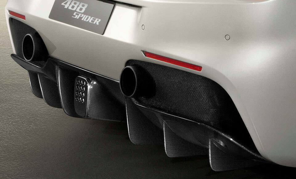 FERRARI 488 GTB CARBON FIBRE REAR FOG LIGHT BEZEL