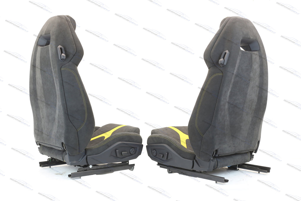 LAMBORGHINI HURACAN PERFORMANTE COMFORT SEATS IN BLACK-YELLOW